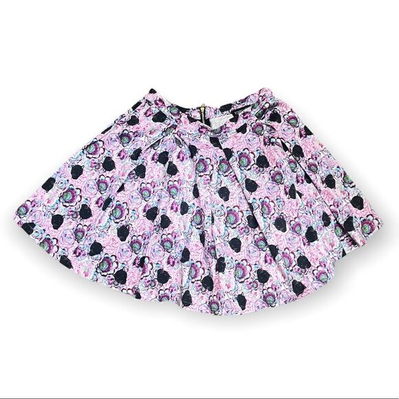 TOPSHOP PANTHER FLORAL PRINT SKATER SKIRT SIZE 4 Pretty Little Liars - Picture 2 of 4